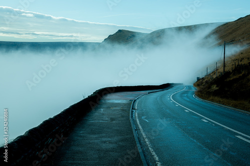 road in to mist/ fog