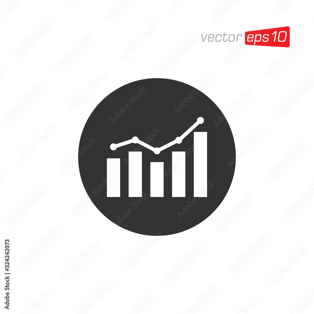 Growth Chart Icon Logo Design Vector Growth Chart Icon Logo Design Vector