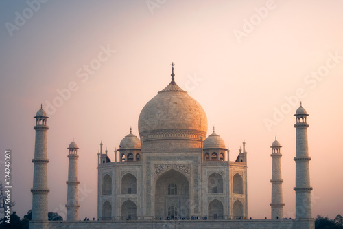Taj Mahal Before Sunset, Agra city, India.