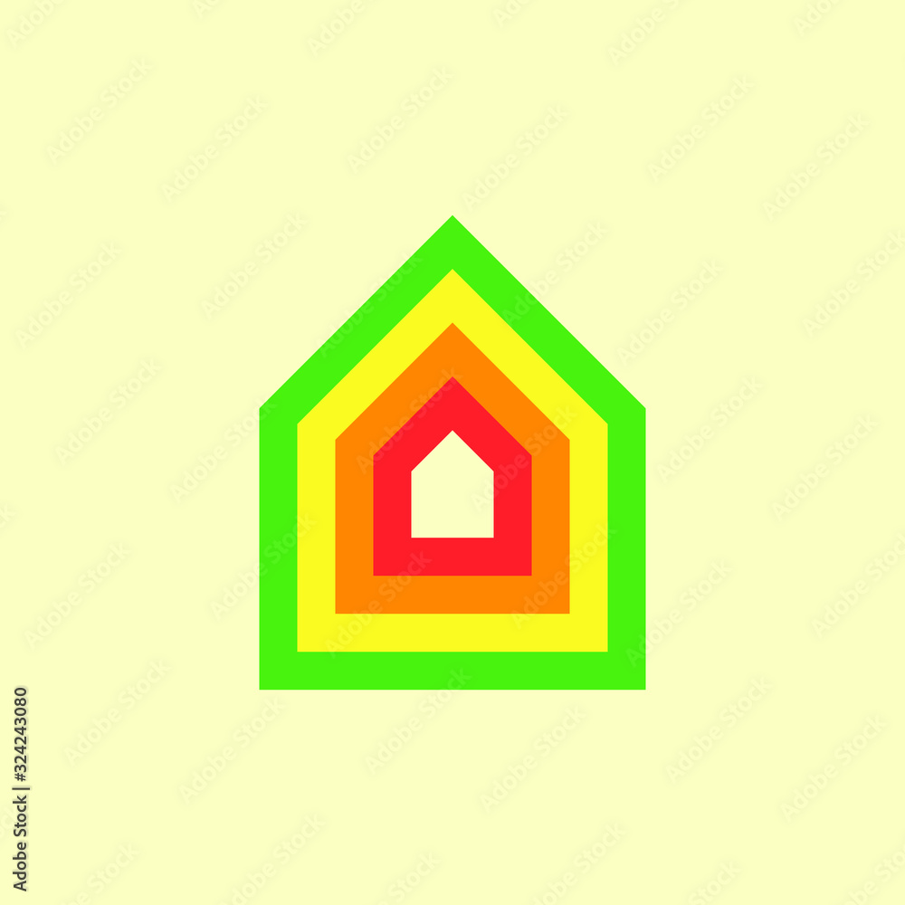 Unique Home Vector Design Unique Home Vector Design