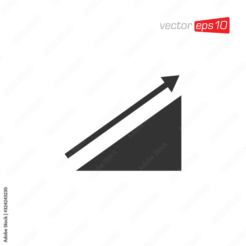 Growth Chart Icon Logo Design Vector Growth Chart Icon Logo Design Vector
