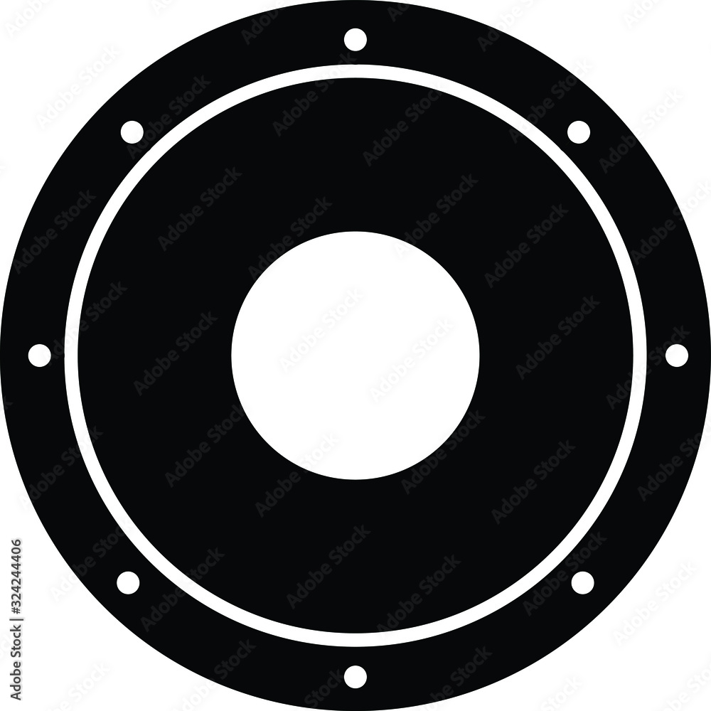 Obraz na plátně Speaker icon, vector illustration