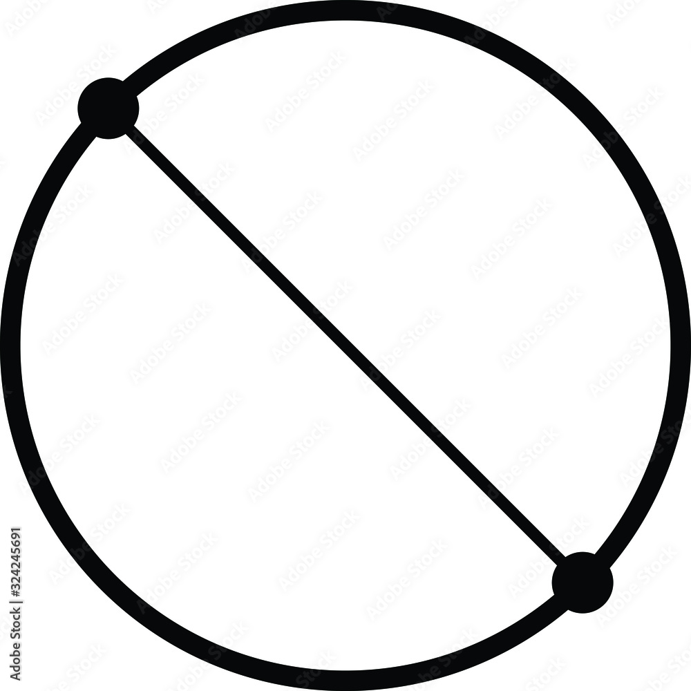 Photography diameter icon