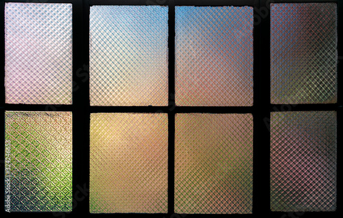 Abstract colorful backlit window © Joaquin