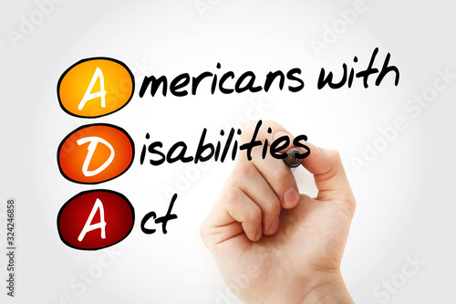 Fotografie ADA - Americans with Disabilities Act acronym