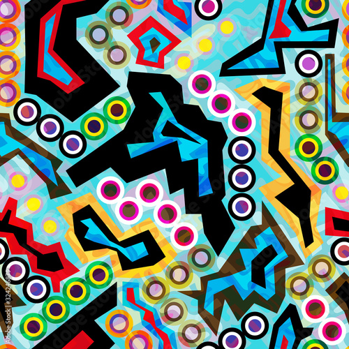 abstract color pattern in graffiti style. Quality illustration for your design