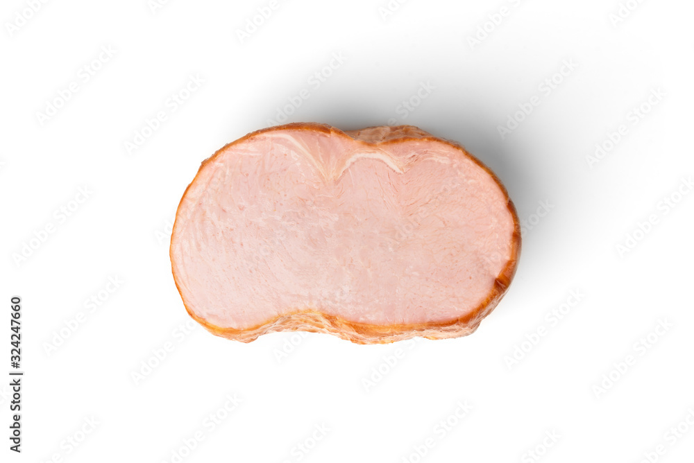 Smoked meat isolated on white background. Smoked meat isolated on white background.