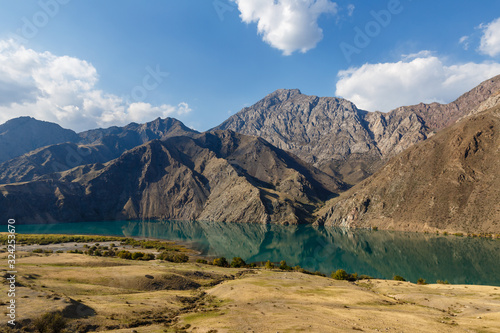 The Naryn River, beautiful mountain river, Toktogul Jalal-Abad Region Kyrgyzstan photo