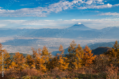 富士山, 雲海, 風景, 秋, 自然