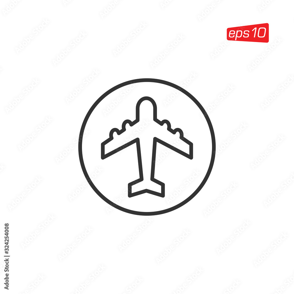Plane Transportation Icon Logo Design Vector Plane Transportation Icon Logo Design Vector