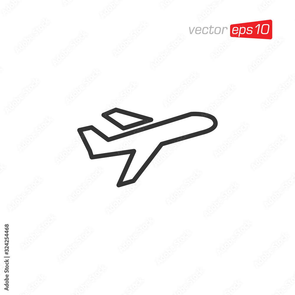 Plane Transportation Icon Logo Design Vector Plane Transportation Icon Logo Design Vector