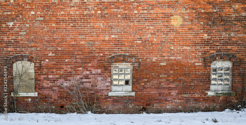 historic abandoned prison windows