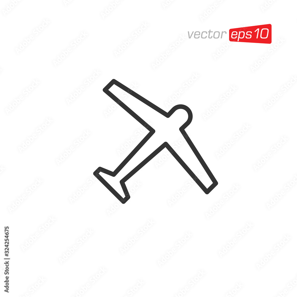 Plane Transportation Icon Logo Design Vector Plane Transportation Icon Logo Design Vector