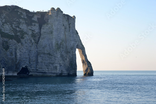 Les falaises de Normandie, Porte d'Aval à Etretat, France