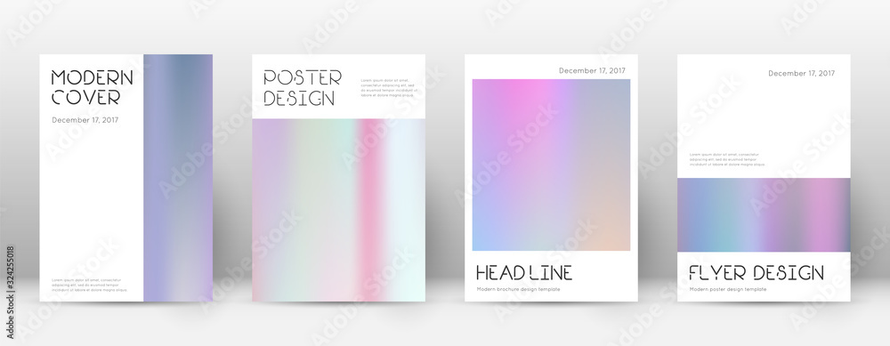 Flyer layout. Minimal adorable template for Brochu