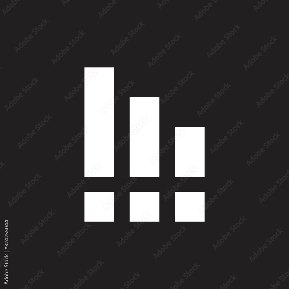 abstract letter i exclamation stripes simple geometric logo vector abstract letter i exclamation stripes simple geometric logo vector