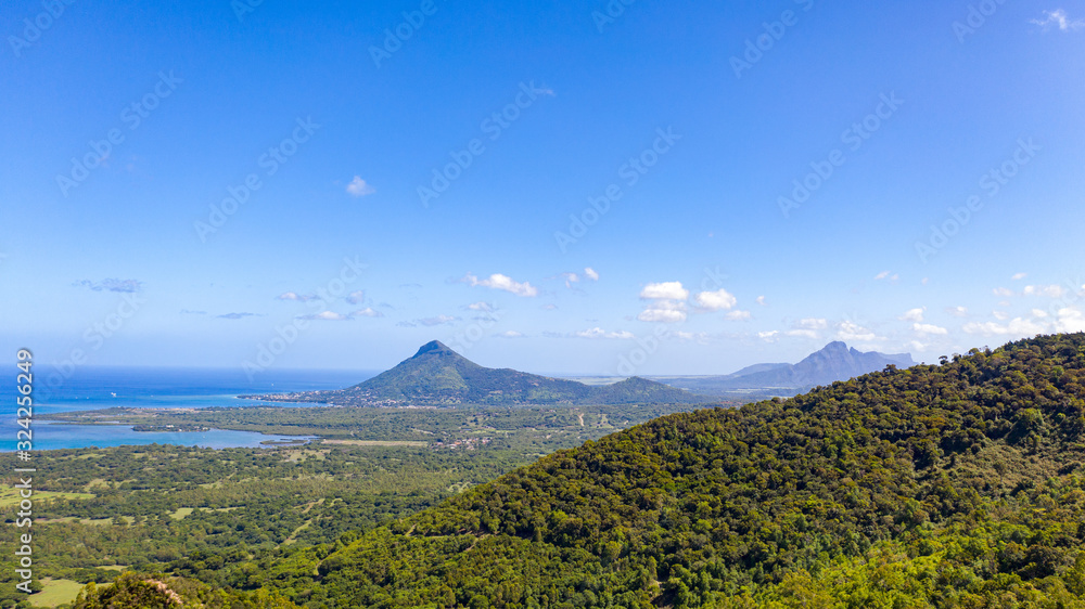 Fototapeta premium Aussicht auf die Westküste von Mauritius