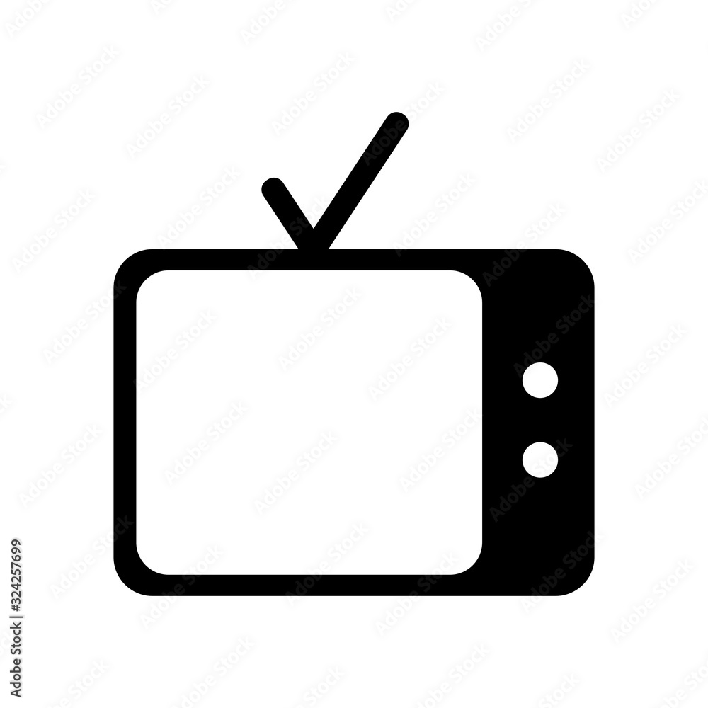 Television icon vector graphics design. Vintage style. Perfect for ...