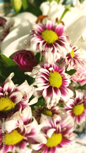 long photo flowers in a bouquet 