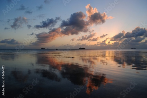 Tropical island sunset photos © raksyBH