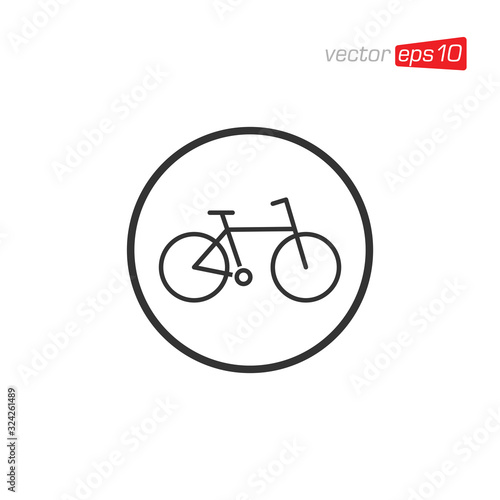 Bike Icon Design Vector Template