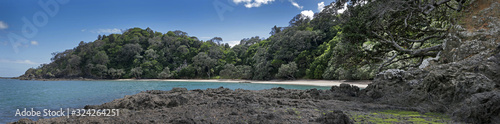  Matapouri Tutukaka New Zealand coast Whale Bay Beach Panorama photo