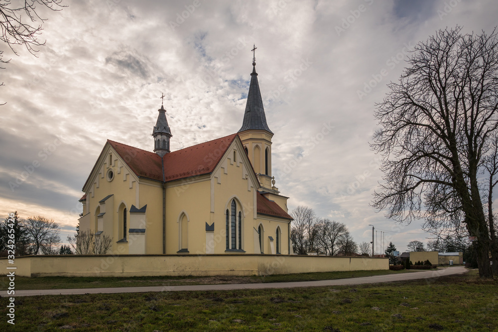 Church of the Nativity of the Blessed Virgin Mary in Pieczyska, Mazowieckie, Poland