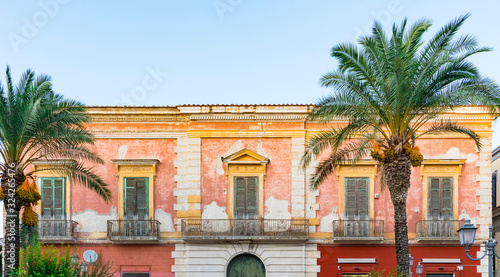 colorful apartment with balcony. San Severo, Italy