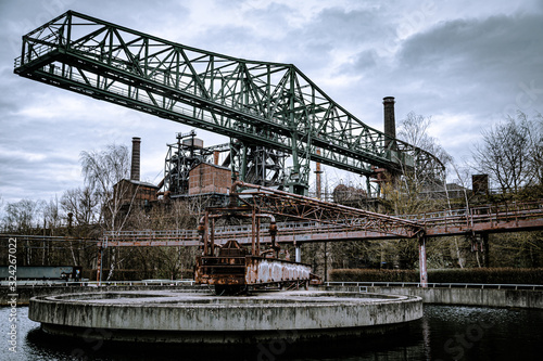 Crane in an old factory