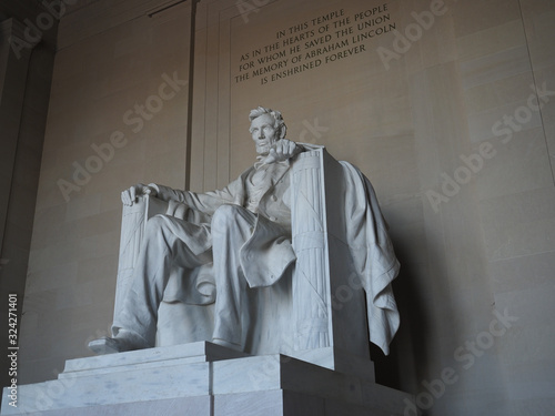 Lincoln Memorial interior.