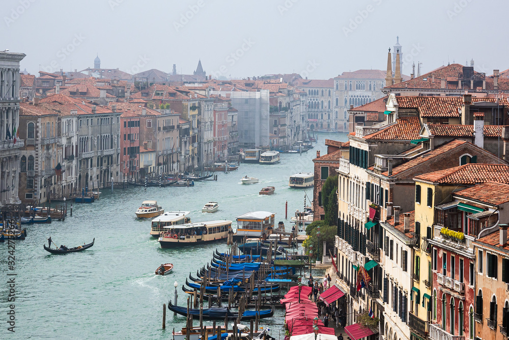 Blick auf den Canal Grande in Venedig, Italien