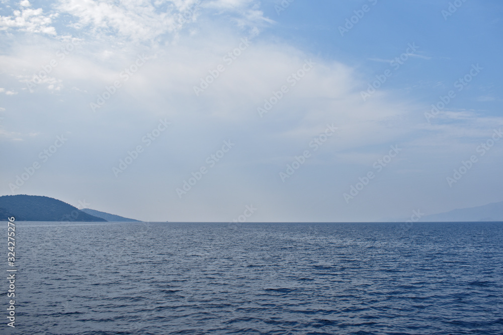 mountains on the Aegean coast. Turkey