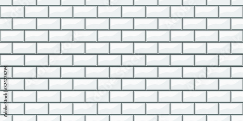 White brick wall seamless pattern
