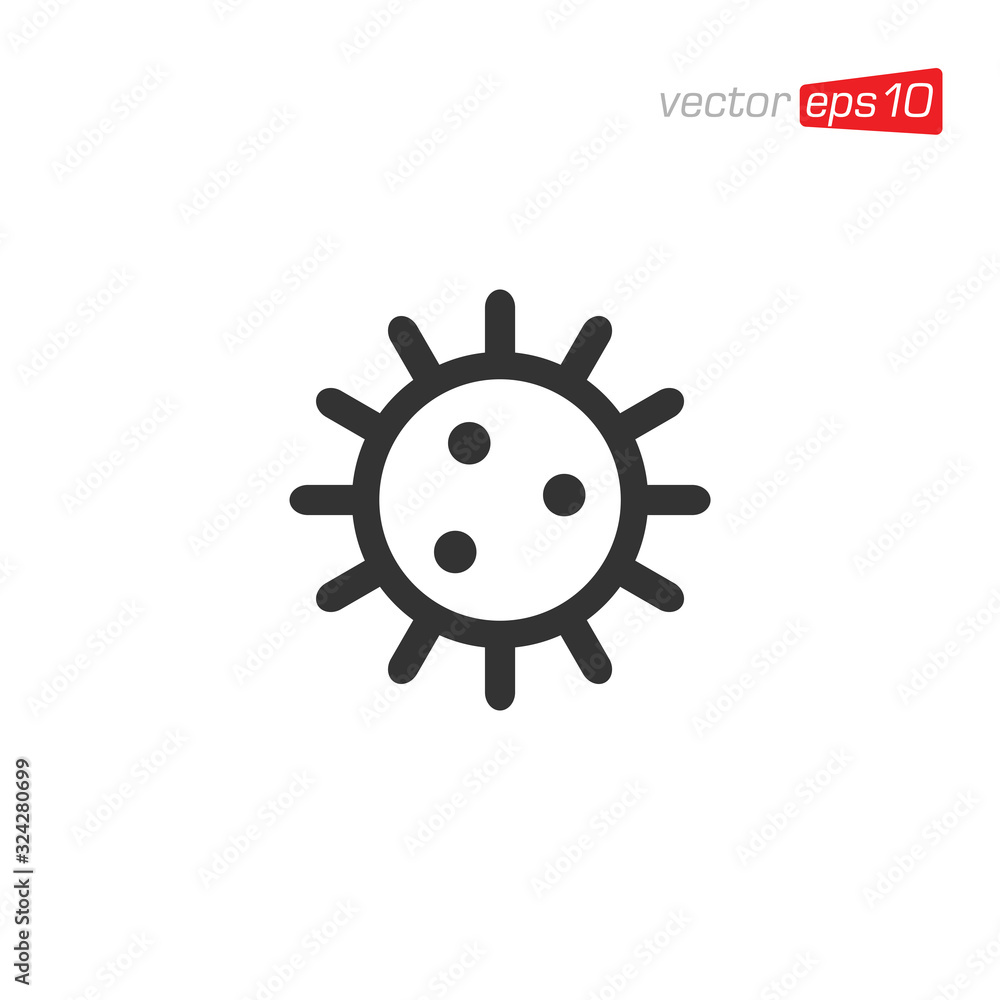 Virus and Bacteria Icon Logo Design Vector Virus and Bacteria Icon Logo Design Vector