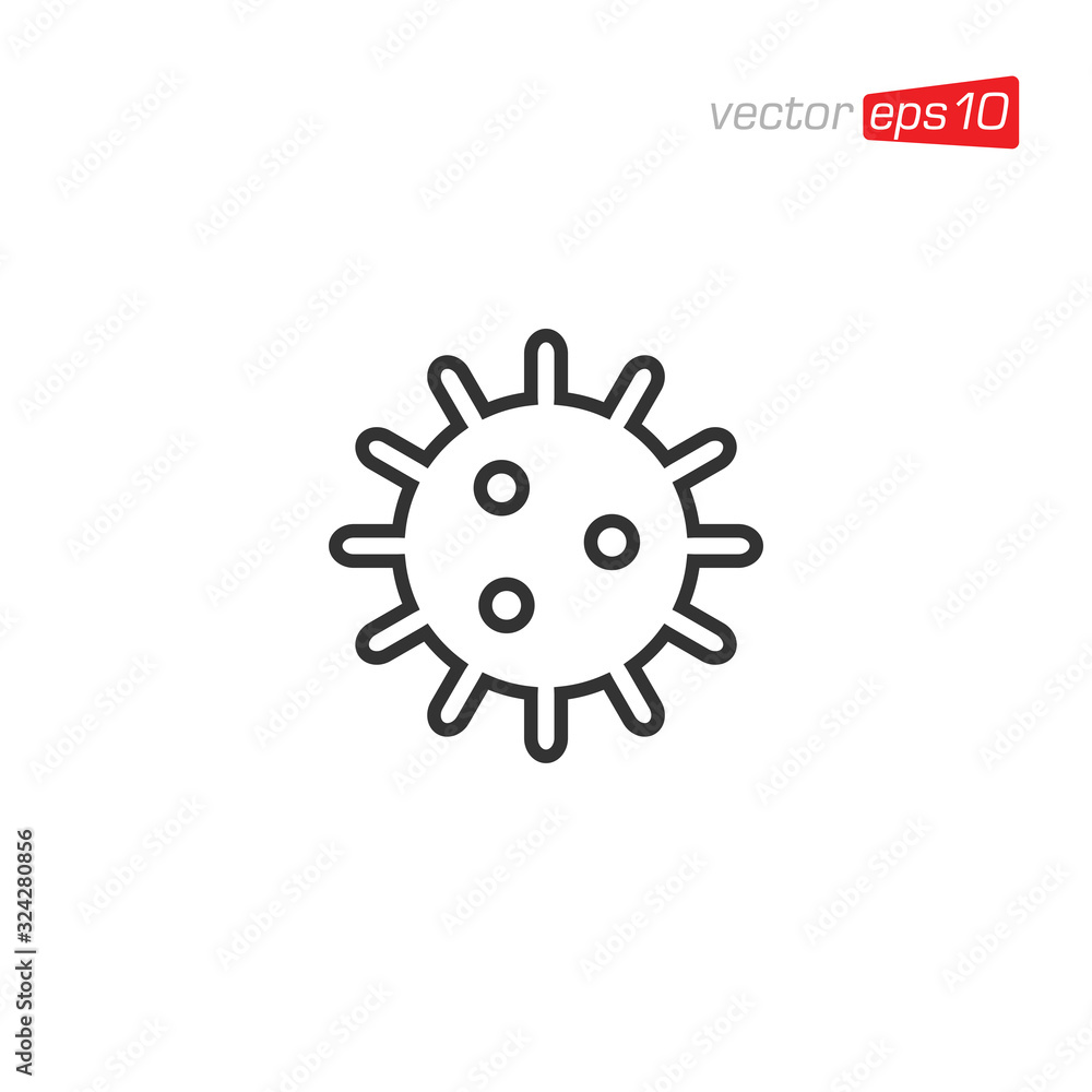 Virus and Bacteria Icon Logo Design Vector Virus and Bacteria Icon Logo Design Vector