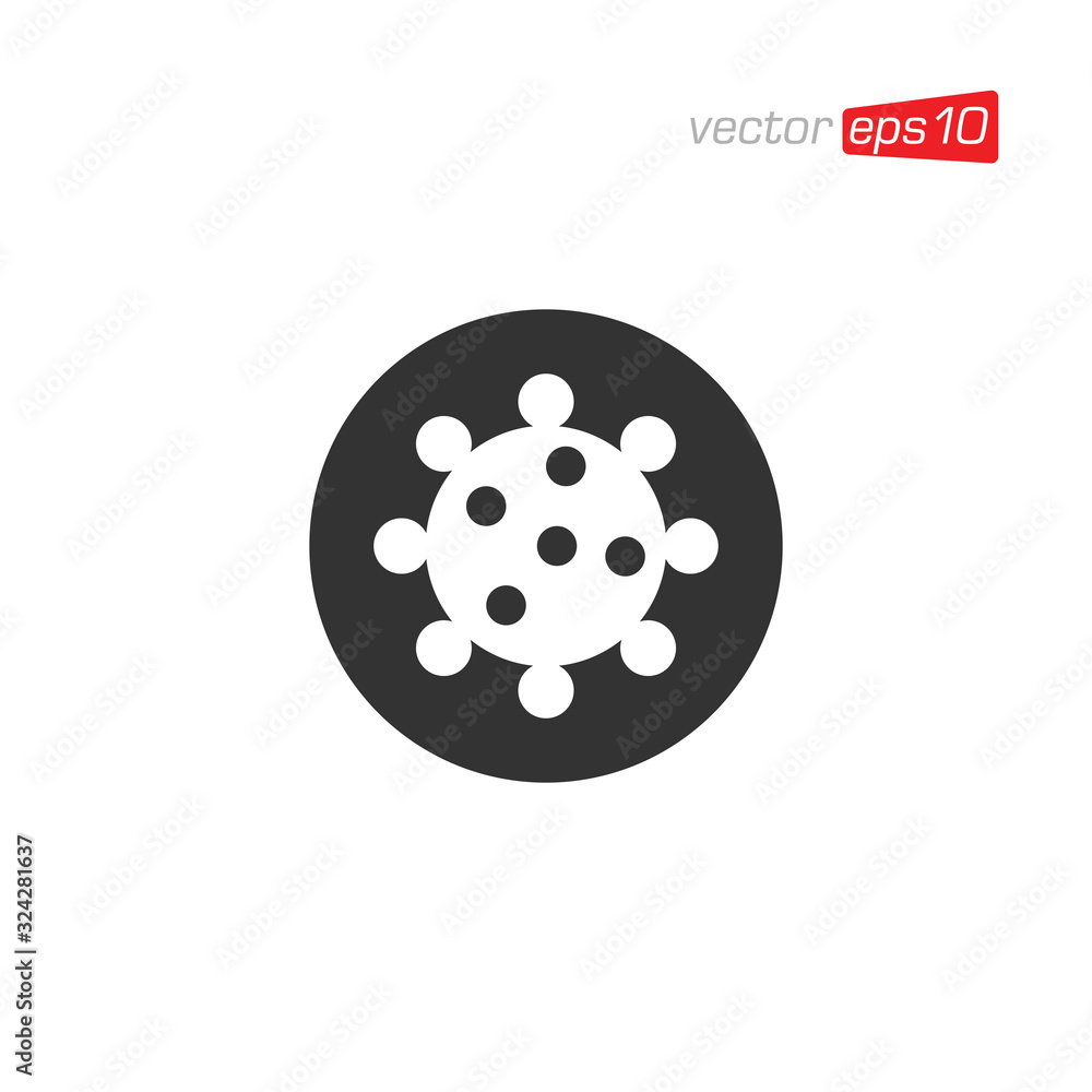 Virus and Bacteria Icon Logo Design Vector Virus and Bacteria Icon Logo Design Vector