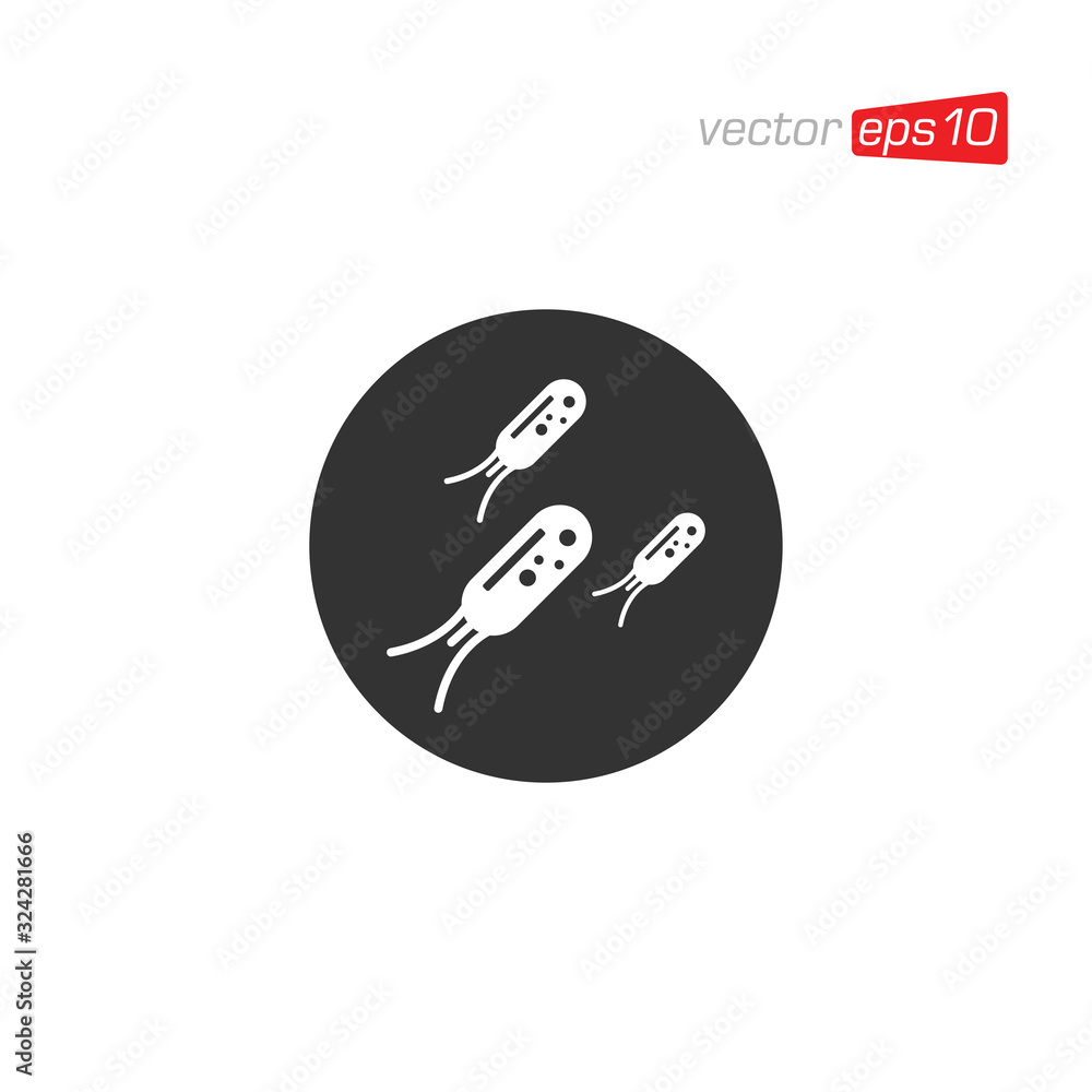 Virus and Bacteria Icon Logo Design Vector Virus and Bacteria Icon Logo Design Vector