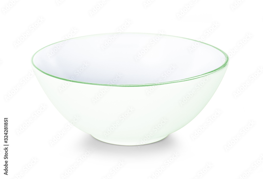 empty bowl isolated on white background empty bowl isolated on white background