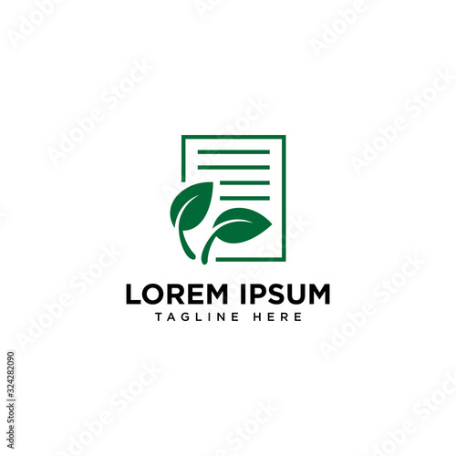 Book Leaf Logo Template vector icon Business