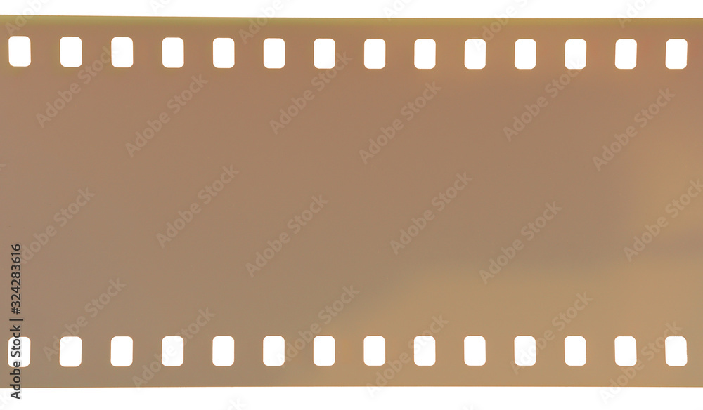 35mm filmstrip on white background with work path,(35mm)