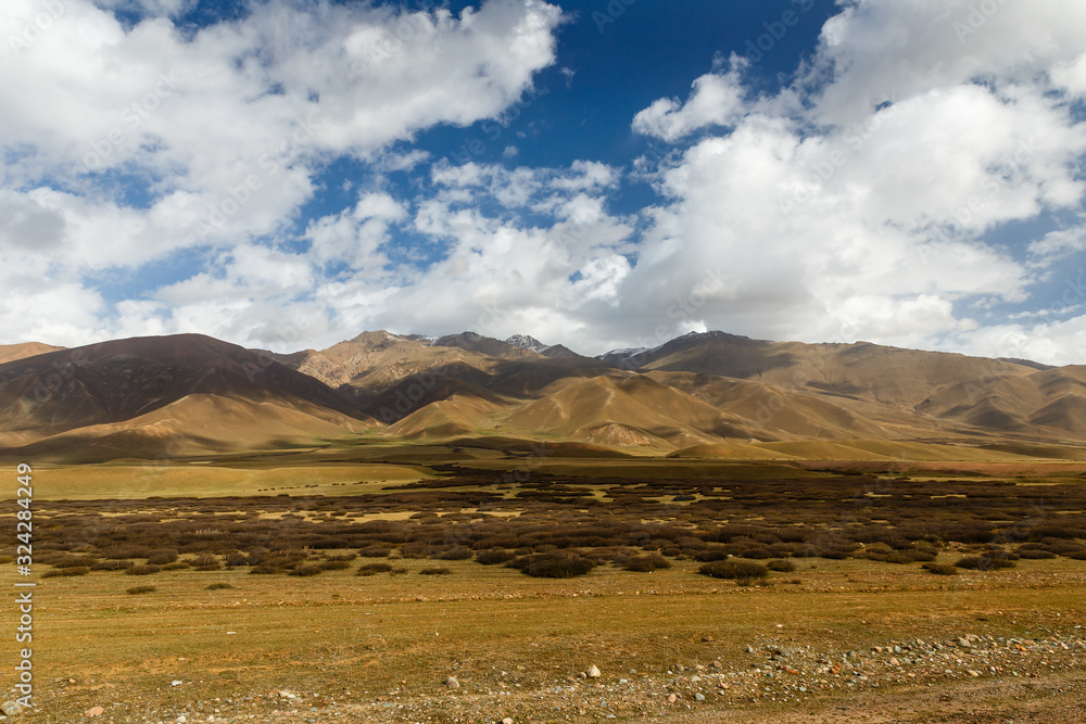 Suusamyr Valley, Mountain landscape. Panfilov District, Chuy Region Kyrgyzstan
