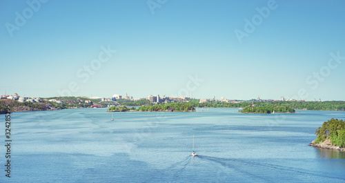Photography Einfahrt in den Hafen von Stockholm