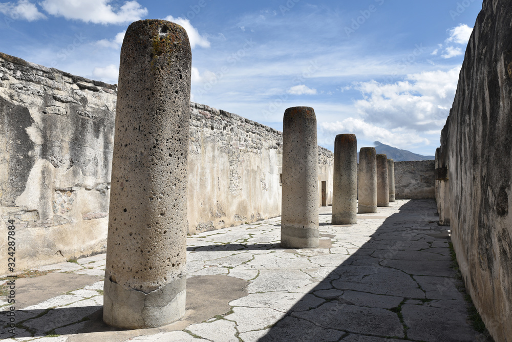 Palais des monolithes à Mitla, Mexique