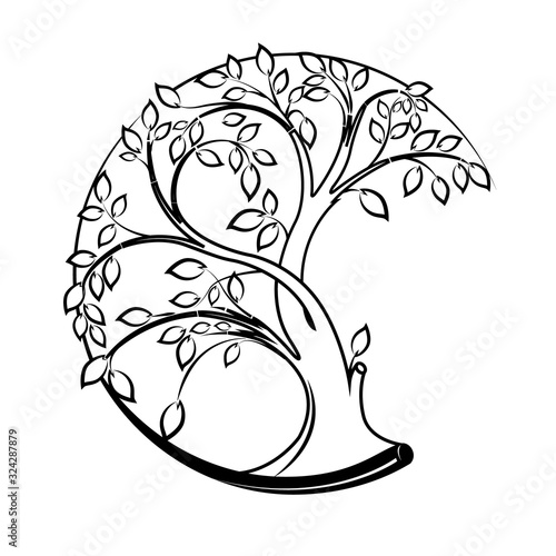 Stylized image of a tree
