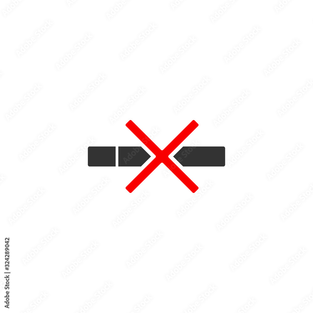 No Smoking Sign Icon Design Vector