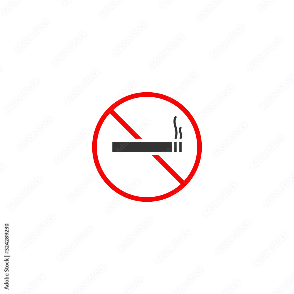 No Smoking Sign Icon Design Vector No Smoking Sign Icon Design Vector