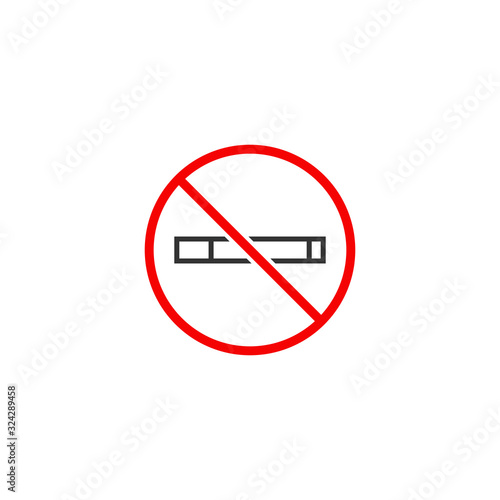 Free Download No Smoking Sign Icon Design Vector - GFXLoad