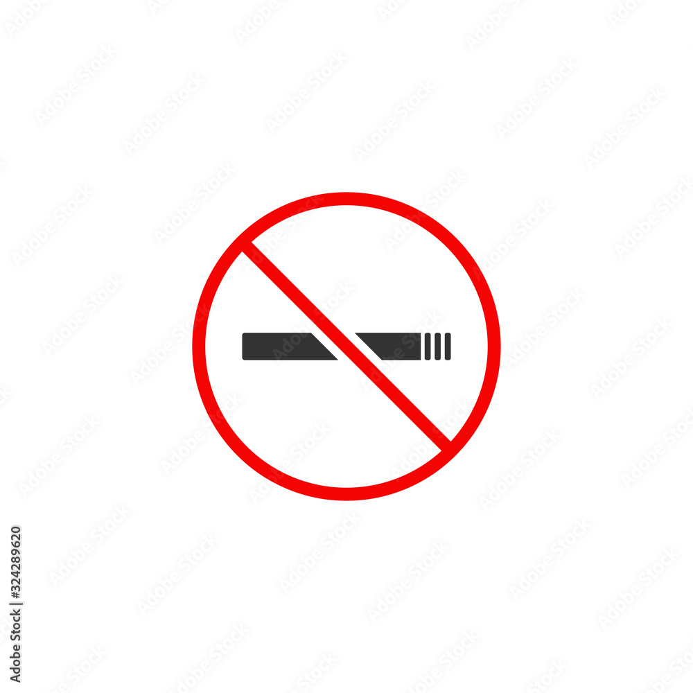 No Smoking Sign Icon Design Vector No Smoking Sign Icon Design Vector