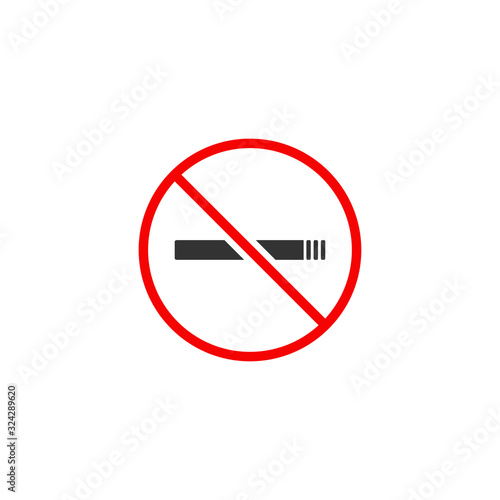 Free Download No Smoking Sign Icon Design Vector - GFXLoad