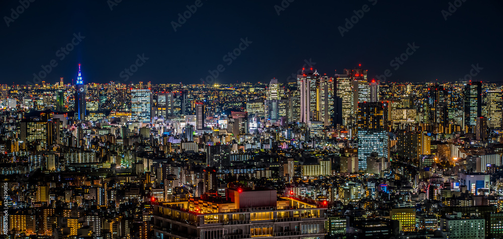 Night view of Tokyo Japan ~ 池袋から見た東京の夜景 ~ Night view of Tokyo Japan ~ 池袋から見た東京の夜景 ~